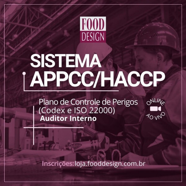APPCC/HACCP e Plano de Controle de Perigos (Codex e ISO 22000) - Auditor Interno