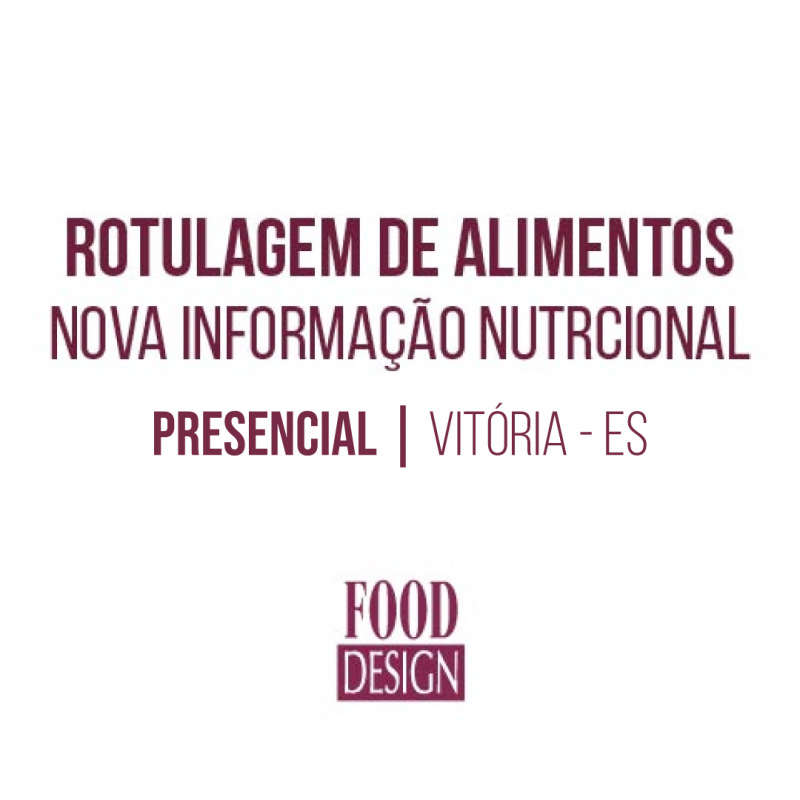 Rotulagem de Alimentos - Nova informação nutricional | Presencial