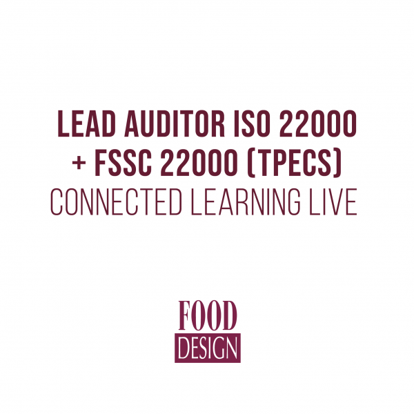 Lead Auditor ISO 22000 + FSSC 22000 (TPECS) Connected Learning Live 